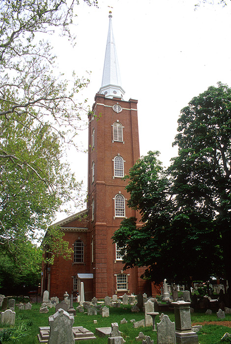 Founded in 1695 at 22-26 North 2nd Street in Philadelphia, Christ Church is the first Protestant Episcopal church in the United States
