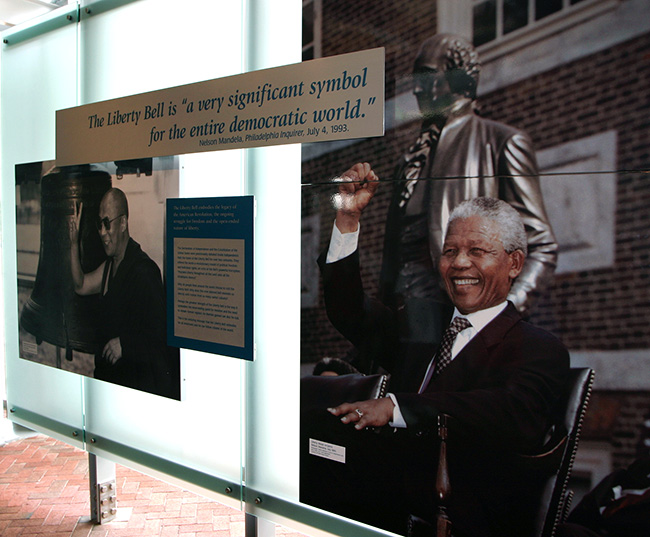 Nelson Mandela exhibit at Liberty Bell Center