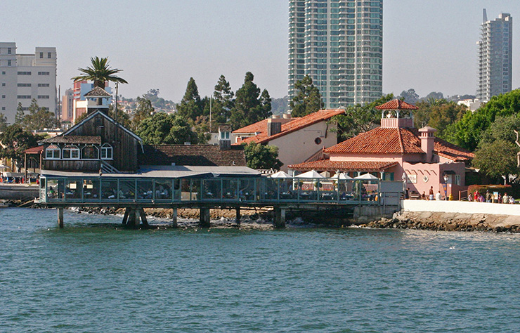 Restaurant perched over the water in Seaport Village always serves a