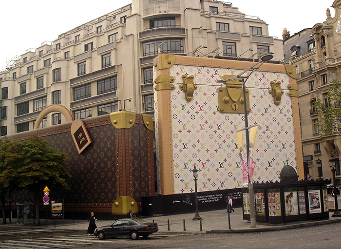 Louis Vuitton Store, a huge store on Champs Elysees