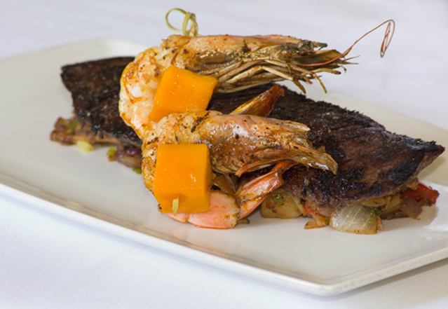 Miami Spice shrimp, Tropical Oasis Restaurant