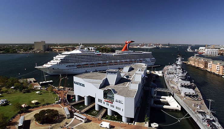 Cruise center in Norfolk Transportation