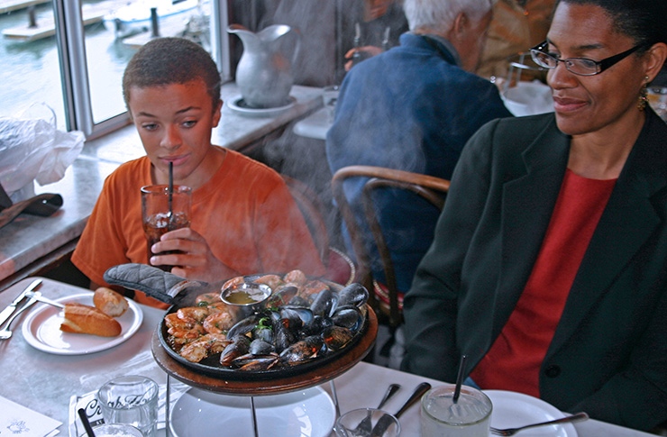Dining in Fisherman's Wharf, San Francisco