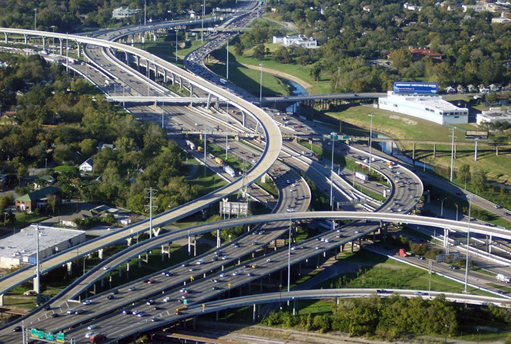 I-45 to I-10 Interchange in Houston