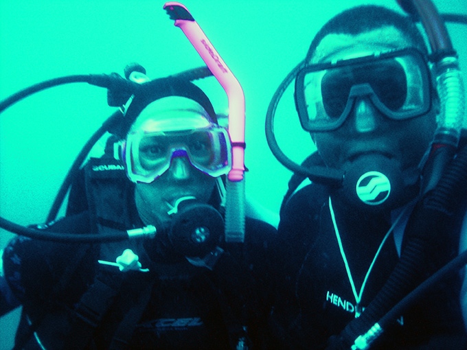 scuba diving in the Caribbean