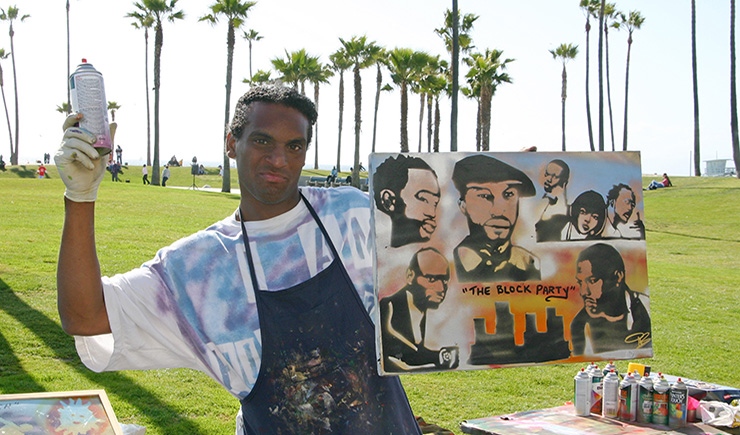 Venice Beach artist B Conscious, Los Angeles
