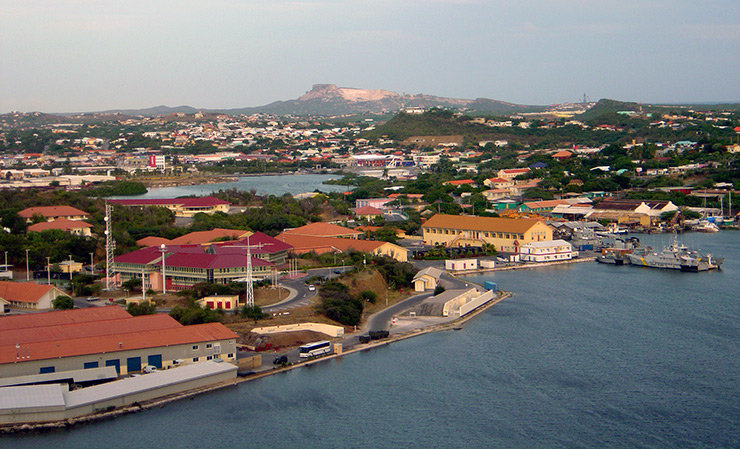 Aerial view of Curacao
