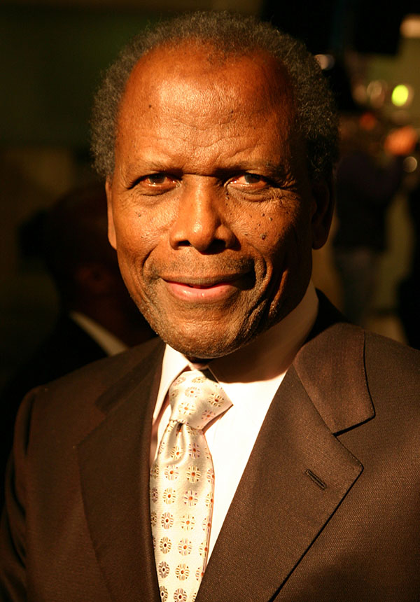 Sidney Poitier at The Great Debater premiere in Hollywood