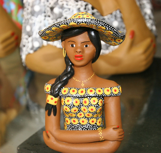 Ceramic Lady in an Olinda gift shop