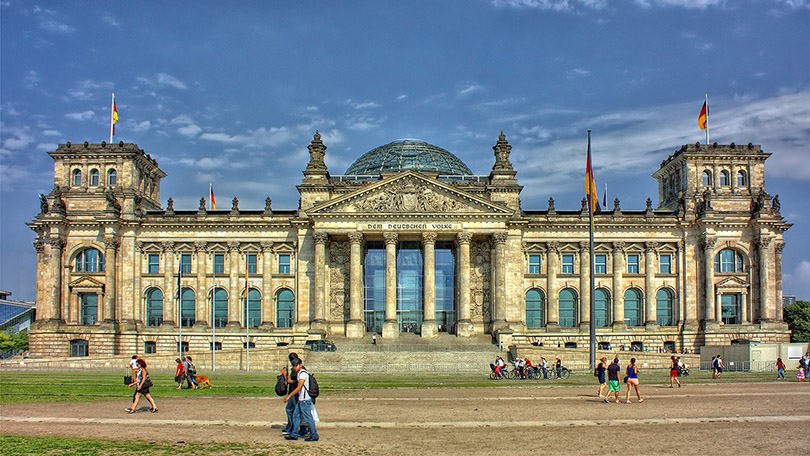 The Reichstag (German Capital) Building in Berlin