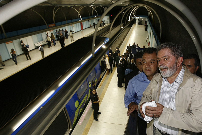 MetroRio Cantagalo Station welcomes President Lula