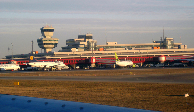 Large scale International airplanes at Berlin Tegel Airport