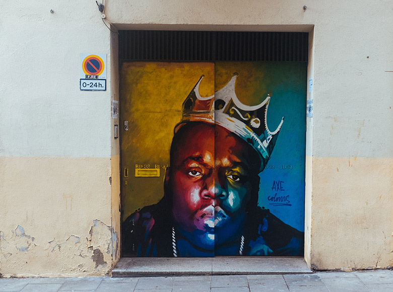Mural of Biggie Small in Barcelona Travel Tips