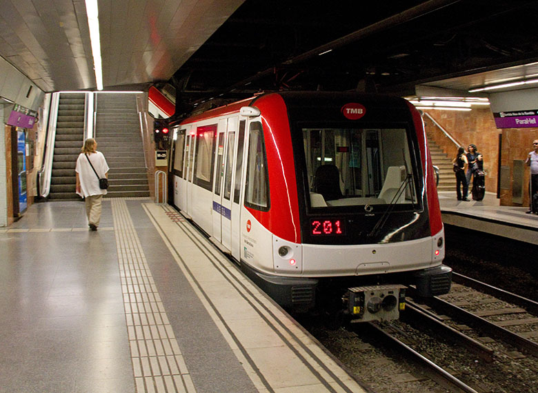 Barcelona Metro train 