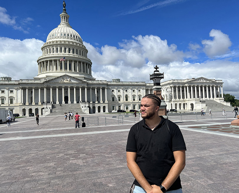 David visiting the U.S. Capitol