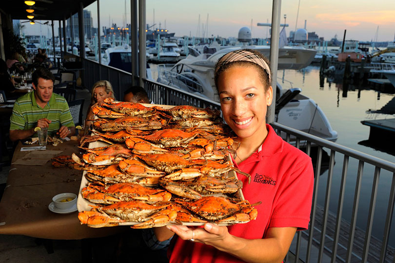 Maryland Crab tray at Bo Brooks in Canton District