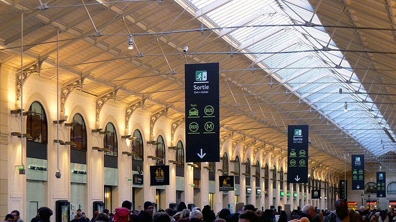 Gare Saint Lazare waiting area