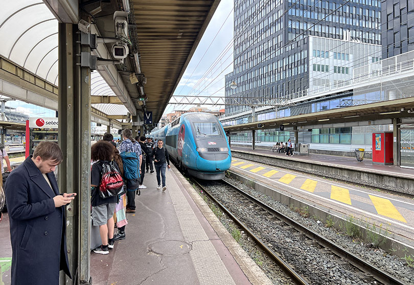TGV Ouigo train at Gare de Lyon Part-Dieu