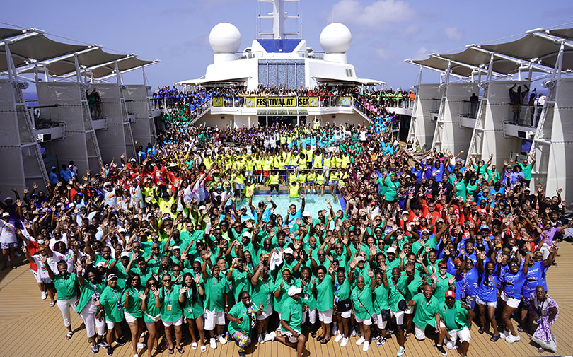 Festival At Sea, a Black Cruise group photo