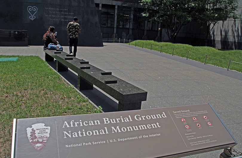 African Burial Ground in Lower Manhattan