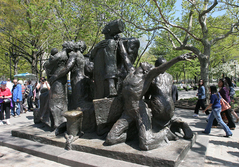 Immigrant Monument in Battery Park, New York City