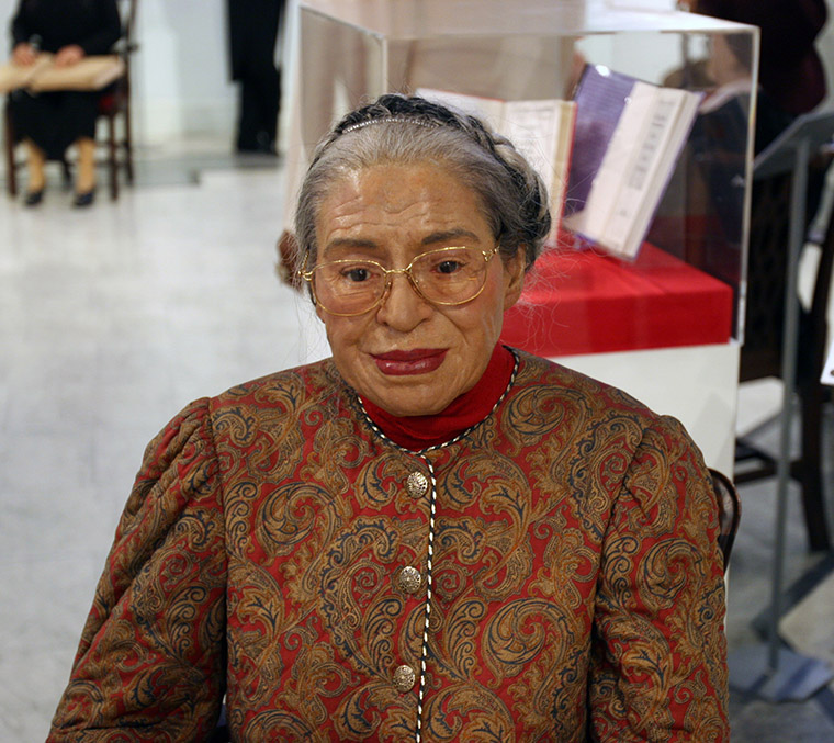 Rosa Parks wax figure at Madame Tussauds NYC