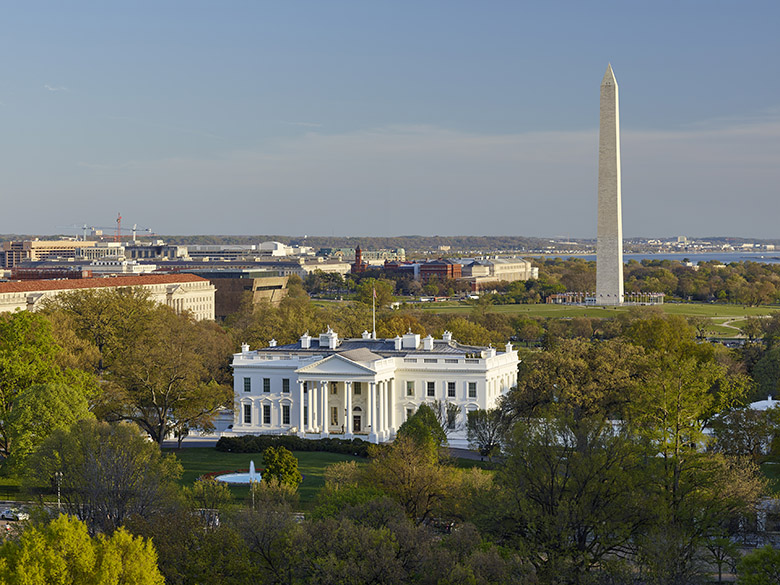 The White House and Washington; credit Alan Karchmer/Smithsonian Institution