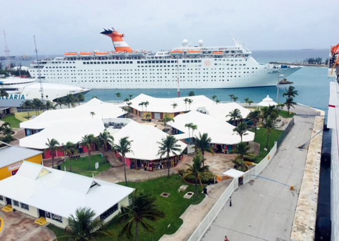 Freeport is the main cruise port in Grand Bahama Island; credit Bahamas Tourism