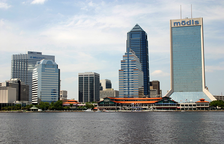 Jacksonville skyline; (c) Soul Of America
