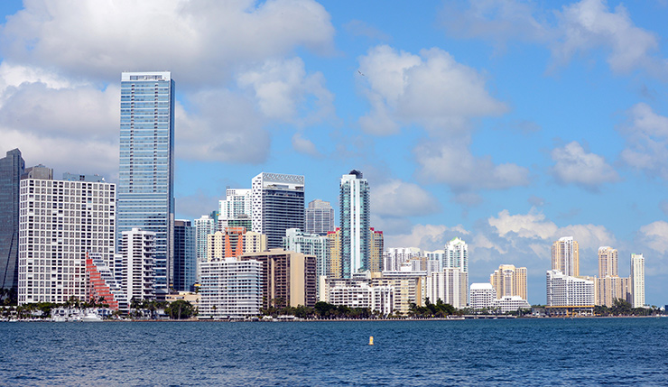 Miami skyline; credit D Ramey Logan