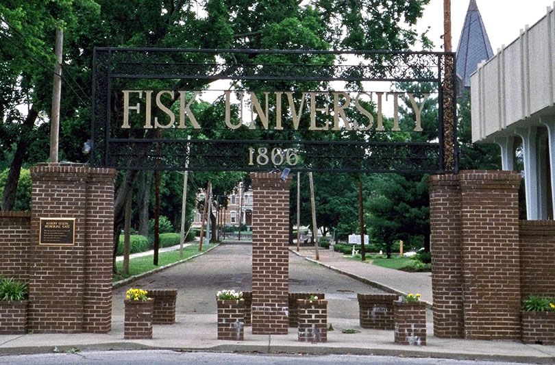 Fisk University gate, Nashville; (c) Soul Of America