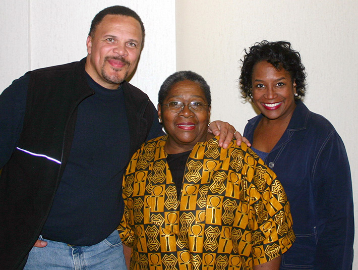 Thomas Dorsey, Dr. Vernell Lillie, and Director Barbara Morris at Kuntu Repertory Theatre; (c) Soul Of America
