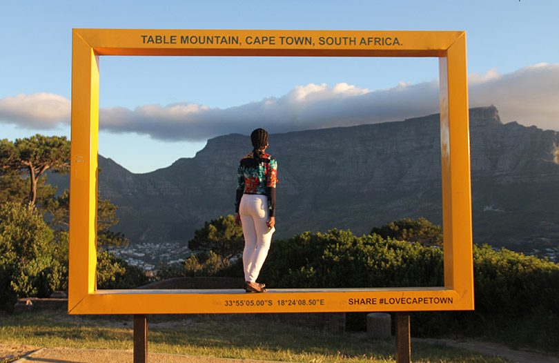 Frame your view of Cape Town Table Mountain